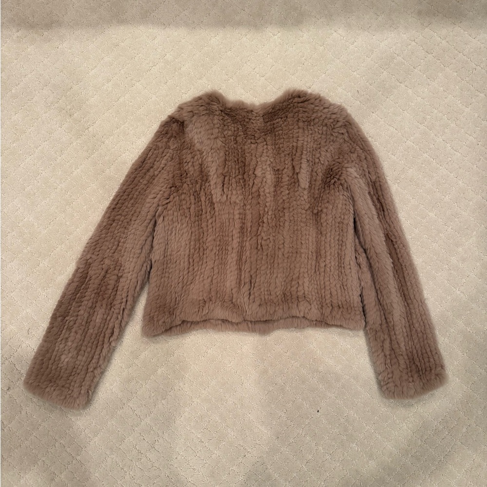 DVF Rex Rabbit Fur Jacket - Picture 2 of 7